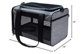 Vceoa 19x12x12 Inches Cat, Dog Carrier for Pets Up to 22 Lbs, Soft-Sided Cat Bag Animal Carriers Travel Puppy Carry As a Toy of Fabric Pet Home