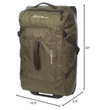 Eddie Bauer Traverse Luggage | Roller Wheels | Telescoping Handle | Travel | Vacation | Ripstop Nylon - Dark Loden, 22"