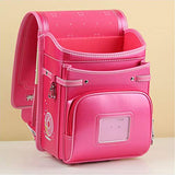 Milworld ransel randoseru pink backpack automatic school bag candy girls series PU leather send gift