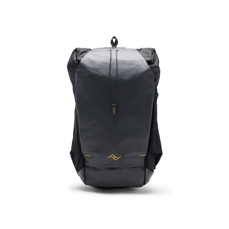 Peak Design Outdoor Backpack 25L, Black, Compact and Lightweight Frameless Daypack, Ultra Cinch Roll-Top Design, Ideal for Day Hikes, Camera Carry and Commuting, Versatile Backpack for Men and Women