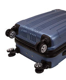 Rockland London Hardside Spinner Wheel Luggage, Blue, 3-Piece Set (20/24/28)