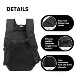 Fortune Edge 35L Tactical Backpack for Men, MOLLE Military Bug Out Bag, Waterproof Rucksack for Hiking with Hydration Port Black