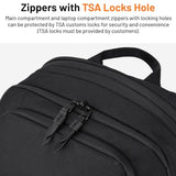 Oumurs Motorcycle Helmet Backpack for Long Travel with 30-40L Expandable Large Capacity Laptop Backpack Water-resistant Black 600D Polyester