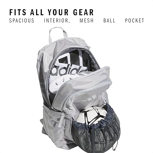 adidas Stadium Soccer Backpack – Team Sports Bag with Ball Pocket, 36L