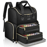 YOREPEK Large Nail Polish Organizer Case Backpack Holds 96 to 100+ Bottles
