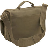 Rothco Canvas European School Bag Crossbody Shoulder Bag, Olive Drab