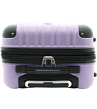 Travelers Club Midtown Hardside 4-Piece Luggage Travel Set, Lilac