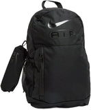Nike Black Medium Backpack - School, Sports, or Casual Use - Black, Polyester, 21L, 3 Compartments, Water Resistant, Unisex, One Size Fits Most