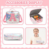 Meetbelify Rolling Backpack for Girls Backpack with Wheels for Elementary Student Kids School Bag with Lunch Box Pencil Case for Girls Ages 6-8 Years Old Purple