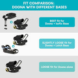 YOREPEK Padded Travel Bag for Doona Car Seat Stroller with isofix Base