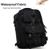 LXYGD Travel Laptop Backpack, Business Work Backpacks Large College Bookbag for Women Men Water Resistant Daypack Airline Approved Gym Bag Fits 17 Inch Notebook & Laptops - Black