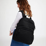 Vera Bradley Women's Cotton Campus Backpack, Forever Green - Recycled Cotton, One Size