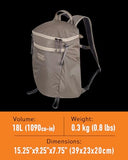 Mystery Ranch In & Out Packable Backpack – Lightweight, Weatherproof & Foldable for Easy Travel – Black, 18L
