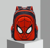 Telifor Cartoon Spider Schoolbag with Pencil Case - 3D, Waterproof, Large-Capacity for Primary School Boys (15in)
