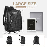 Busiuw Heavy Duty Mesh Backpacks for Adults, Large Capacity Mesh Bookbag