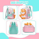 Meetbelify Kids School Backpacks for Girls Backpack with Lunch Bag for Elmentary Students Kids Travel Bookbag for Girls Age 6-12