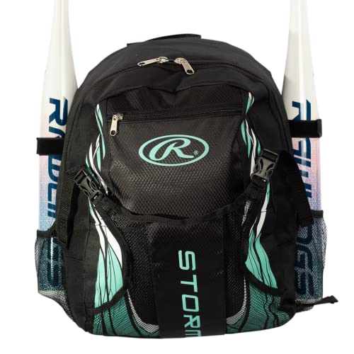 Rawlings | STORM Backpack Equipment Bag | T-Ball / Softball | Mint