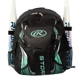 Rawlings | STORM Backpack Equipment Bag | T-Ball / Softball | Mint