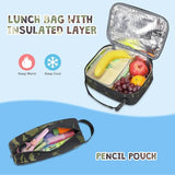 ACESAK Camo Backpack for Boys, Tactical Kids Backpack Boys, School Bags for Boy Children Teens Kids Elementary Middle High School, Military Bookbag and Lunch Bag Pencil Case Set with USB Charging Port