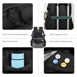 SUSTRALO Black Large Ita Bag Backpack with Insert, Kawaii Pin Display Backpack for College Travel, Work Daypack with Laptop Sleeve