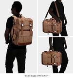 WITZMAN Canvas Backpack Large Carry On Travel Backpack Duffel Bag Fit 18 inch Laptop Sling Bag for Men Women Convertible Crossbody Chest Bag