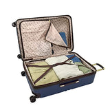 London Fog Brentwood II 25" EXPANDABLE HARDSIDE SPINNER Classic Blue