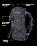 Mystery Ranch 2 Day Backpack – Modern Utility Bag w/Exterior Webbing, Removable Waist Belt & Laptop Sleeve – Ponderosa, S/M