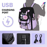 Roffatide Anime Backpack Printed Business Casual Laptop Shoulders Backpack Travel Hiking Daypacks Rucksack 17 Inch A