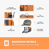 Maelstrom 35 Can Backpack Cooler Leakproof,Insulated Soft Cooler Bag,Beach / Camping Cooler,Ice Chest Backpack for Travel, Grocery Shopping,Kayaking,Fishing,Hiking,Orange