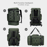 WITZMAN Travel Backpack for Men Women Carry-on Convertible Duffel Backpack