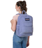 JanSport Cross Town Plus Remix Backpack - Padded Back Panel, Laptop Sleeve, and Front Pocket Organizer - Lavender Ash Corduroy