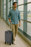 World Traveler Dejuno Cornwall 3-Piece Lightweight Hardside Spinner Luggage Set - Charcoal