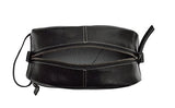 Timberland Men's Rugged Wash Leather Travel Kit, Black