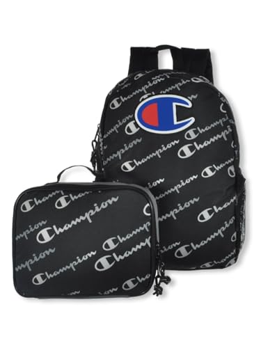 Champion Unisex Munch Backpack Lunch Kit Combo – Black – One Size