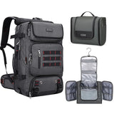 WITZMAN Carry on Travel Backpack for Men Airline Approved Convertible Nylon Duffle Backpack and Toiletry Bag Large Hanging Multi-organization Bathroom Bag