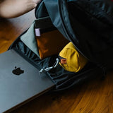 Topo Designs Burrito Bag – Small Accessory Pouch for EDC, Travel, Desk, Fully Foam Padded, Recycled Nylon Construction, 1L (Mustard)