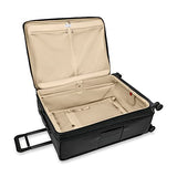 Briggs & Riley 31" Extra Large Expandable Spinner - Checked Luggage for Travel, Suitcases with Wheels, Softside Rolling Bag for Men & Women, Self-Repairing Zipper - Baseline Collection, Black