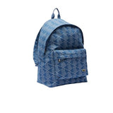 Lacoste Unisex Denim Monogram Backpack, Mono Jacquard Denim, One Size