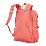 High Sierra Everclass Backpack - Travel or Work Laptop Bookbag with 360° Reflectivity, Dual Water Bottle Pockets & Fits Laptops Up To 15.6”, One Size, Sunset Coral
