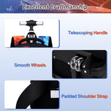 DIGOBAY Rolling Backpack for Boys, 3PCS Luminous Gamer Roller Backpack Set