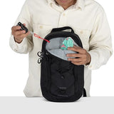 Osprey Quasar Shoulder Sling Bag - Everyday Crossbody Backpack with Laptop Sleeve, Bottle Pocket, & Phone Pocket, Black