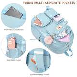 Laptop Backpack 15.6 Inch Kids Elementary Middle High School Bag College Backpacks Anti Theft Travel Back Pack Large Bookbags for Teens Girls Women Students (Blue)