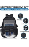 Busiuw Heavy Duty Mesh Backpack for Adults,Large Black Mesh Bag