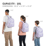 adidas Kids Gotta-Have-It Mini Backpack – School Bag for Girls and Boys, 10L, Bow Print Frozen Purple/White, OSFA