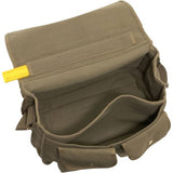Rothco Canvas European School Bag Crossbody Shoulder Bag, Olive Drab