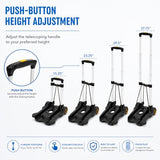 Mount-It! Folding Luggage Cart with Wheels, 77 lbs