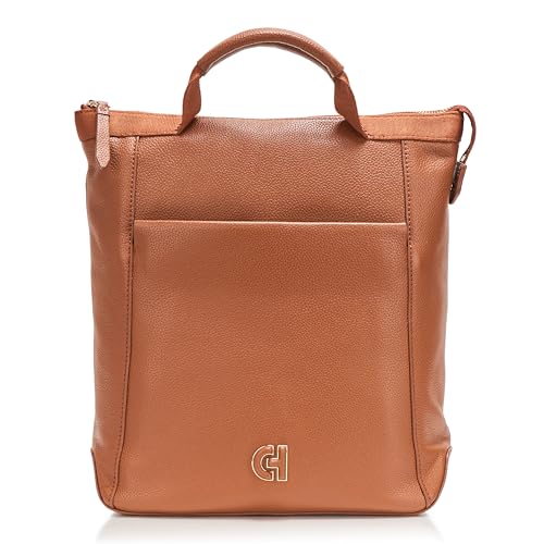Cole Haan Womens Grand Ambition Small Convertible Luxe Backpack, New British Tan
