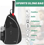 Ytonet Tennis Bag, Tennis Sling Backpack Crossbody for Men Women