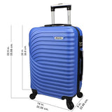 Dejuno Craft Hardside 20-Inch Carry-On Lightweight Spinner Luggage - Blue