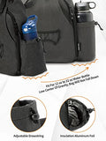 MYQ MOYAQI Disc Golf Bag with 10-12 Capacity, Backpack Retriever Holder and Storage Pockets, Padded Adjustable Strap Back Panel, Lightweight Durable(Grey) (MYQ-A02Y210010-Grey)